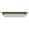 Ekena Millwork 115" Bottom Width x 123 1/2" Top Width x 5 3/4"H x 1/2"P Stanford Crosshead CRH06X115ST-3 - alternate 3